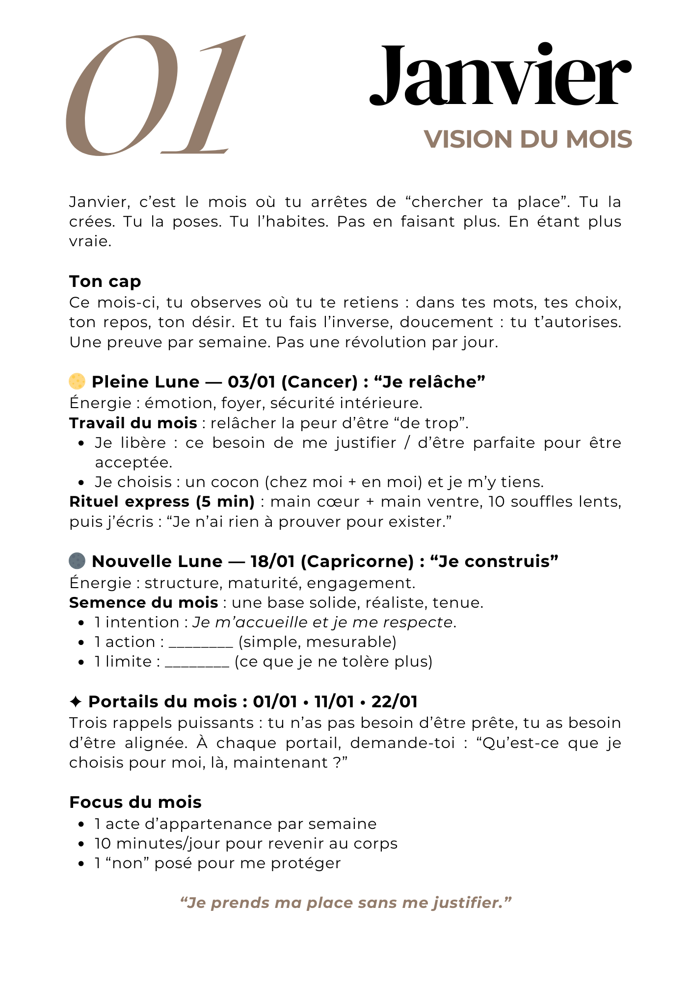 Agenda Intuitif 2026 – Édition DOM Premium