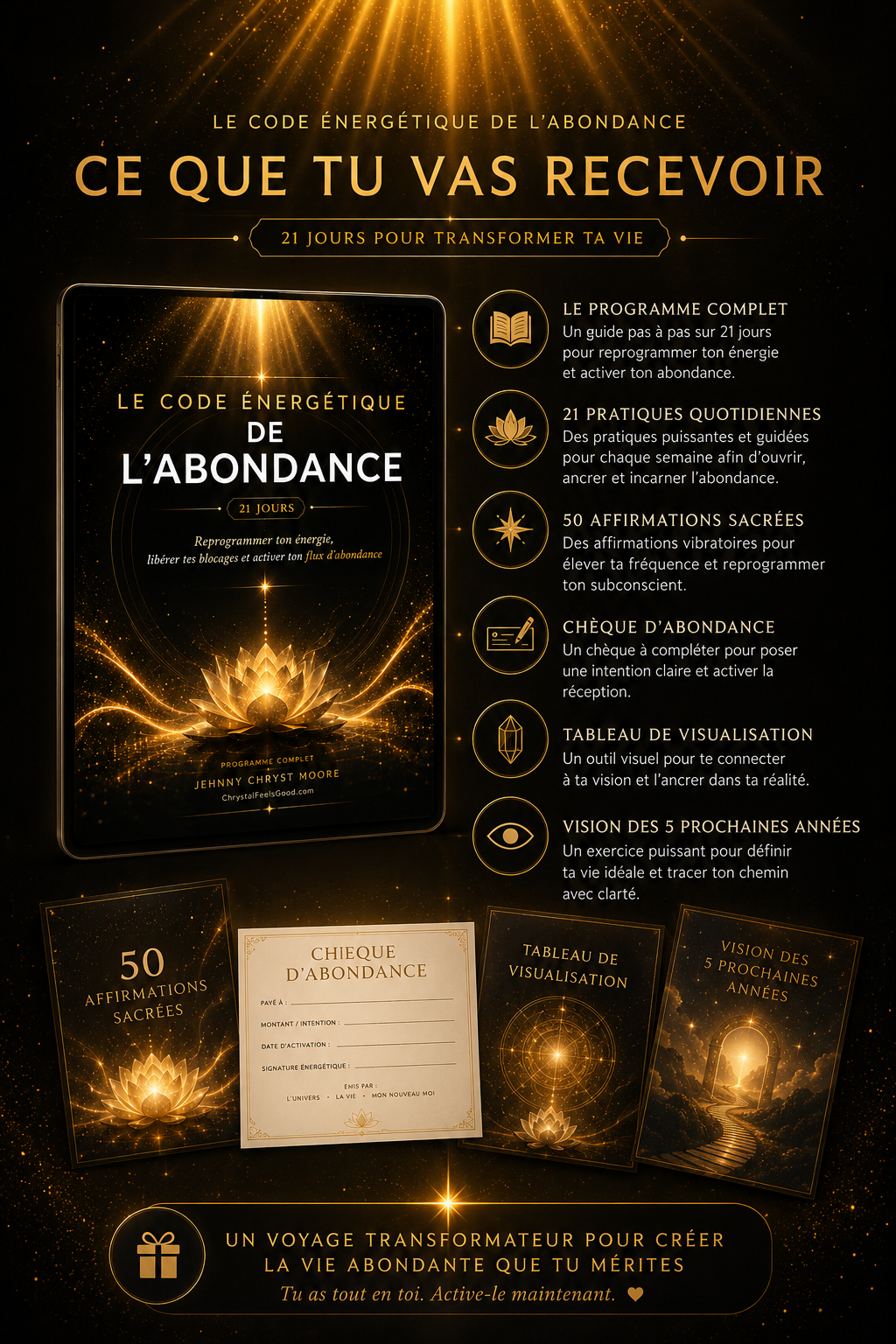 Le Code Énergétique de l'Abondance — Programme 21 Jours