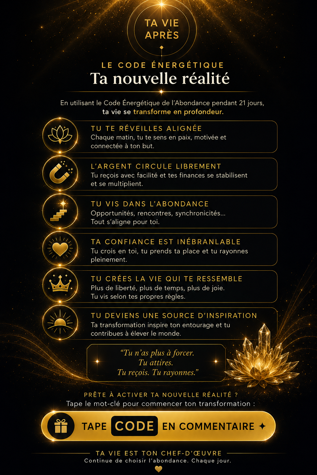 Le Code Énergétique de l'Abondance — Programme 21 Jours