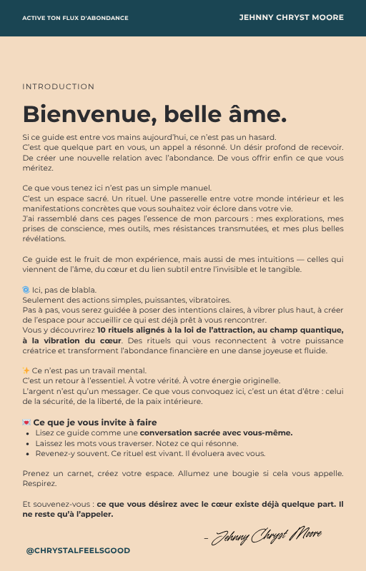 Pack Abondance Complète — Active ton Flux + Le Code Énergétique