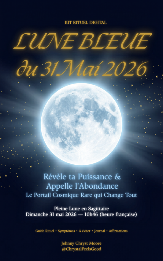 Kit Rituel Lune Bleue 31 Mai 2026 — Révèle ta Puissance & Appelle l'Abondance